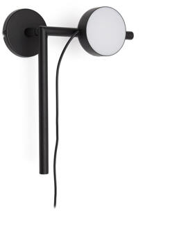 Kave Home Wandlamp 'Orey' Met verplaatsbare spot, kleur Zwart