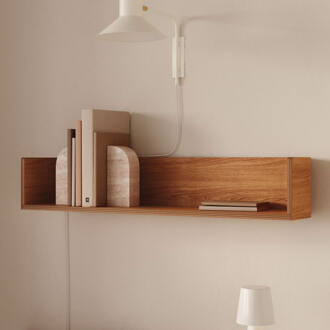 Kave Home Wandplank 'Octavia' Essenhout, 90cm - 90 cm