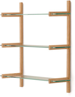 Kave Home Wandrek 'Sitra' Eikenhout en glas, 98 x 90cm - 90 cm