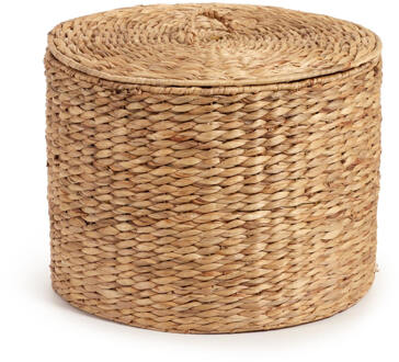 Kave Home Wasmand 'Yessira' 45cm, Waterhyacint Naturel - 45 cm