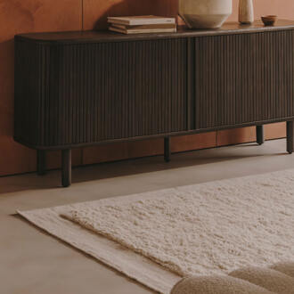 Kave Home Wit Marely-vloerkleed van wol 200 x 300 cm