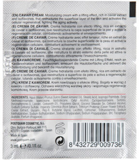 KAVIAARCRÈME, ENKELVOUDIGE DOSIS 20 ZAKJES X 3 ML. - One Size