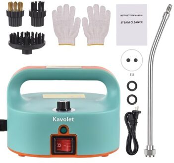 Kavolet Portable Steam Cleaner 1500W High Temperature High Pressure Mobile Cleaning Machine Steam Cleaner 50-400ml/min Multi Purpose 3.5Bar Handheld Pressurized Steam Cleaner with 3 Brush Heads for Cleaning Window Floor Counter Car Auto