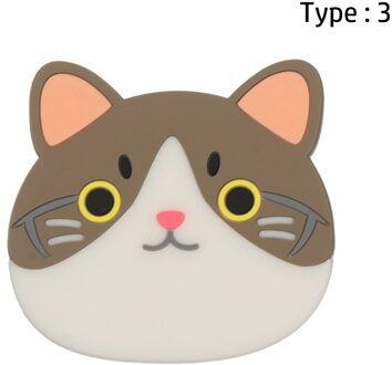 Kawaii Antislip Siliconen Cup Mat Hittebestendige Cartoon Coaster Drink Cup Coasters Isolatie Cup Mat Pad Keuken Accessoires 3