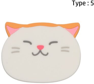 Kawaii Antislip Siliconen Cup Mat Hittebestendige Cartoon Coaster Drink Cup Coasters Isolatie Cup Mat Pad Keuken Accessoires 5