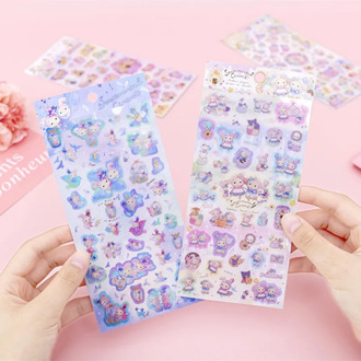 Kawaii Cartoon Japanese Sentimental Circus Waterproof Anime Stickers Scrapbooking DIY Journal Sticker School Office Supplies