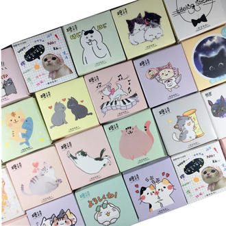 Kawaii Cat collection Paper Small Diary Mini Japanese Cute box Stickers set Scrapbooking Cute Flakes Journal Stationery