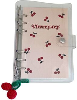 Kawaii Cherry A6 Notebook Losbladige Bindmiddel Planner Dagboek Journal Agenda Briefpapier Kantoorbenodigdheden