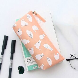 Kawaii Expression Etui Pu Schoolbenodigdheden Briefpapier Pencilcase School Leuke Pennenbakje School Gereedschap 1