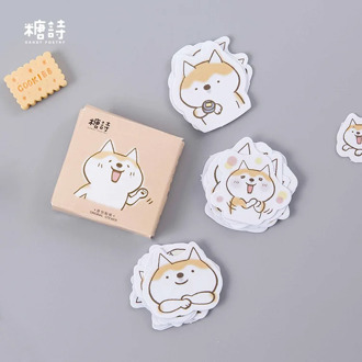Kawaii funny Dog Pet Label Stickers Set Decorative Stationery Craft Stickers Scrapbooking DIY Diary Album Stick Label