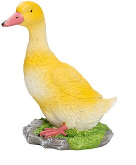Kawaii Kleine Hars Eend Standbeeld Gazon Tuin Sculptuur Farm Outdoor Indoor Kunst Ambachten Decor Ornament Mooie Animal Yard Furnish Een