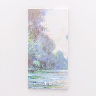 Kawaii Lange Memo Pad Sticky Notes Briefpapier Sticker Landschap Seaside Planner Kantoor School Plan Van nieuw 7