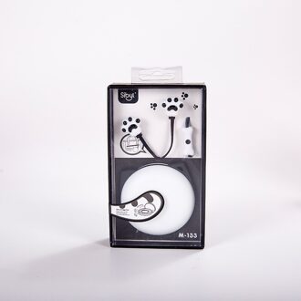 Kawaii Leuke Kat Klauw Bedrade Koptelefoon Voor Meisje In Ear Oordopjes Headset Voor Xiaomi Huawei Oppo Oortelefoon Fone TXTB1 zwart