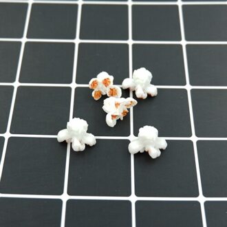Kawaii Popcorn 3d resin cabochon voor telefoon deco hair bow diy telefoon deco Versiering 1