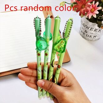 Kawaii Pu Etui Kleine Print Avocado Lederen Leuke Potlood Zakken Novel School Avocado Schoolbenodigdheden Briefpapier 1stk willekeurig kleur pen