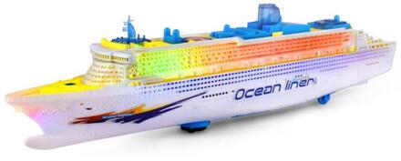 Kawaii Simulatie Model Kinderen Licht Muziek Cruiseschip Elektrische Universele Speelgoed
