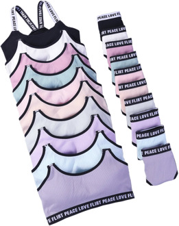 KAYASIS ladies letter sports bra push-up sports bra underwear set fitness running yoga sports top jogging gym women sports bra