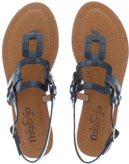 Kazoe dames sandaal | dames | | maat: | leer Zwart - 36