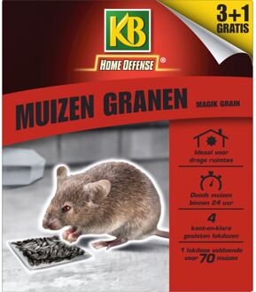 KB Muizenlokdoos Magik Grain - 4 stuks