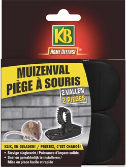 KB Muizenval kunststof - 2 stuks