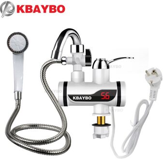 KBAYBO 3000W Electric Water Heater Instant Tankless Water Heater and cold water tap under let Kitchen sink Water Heating klein douche Package