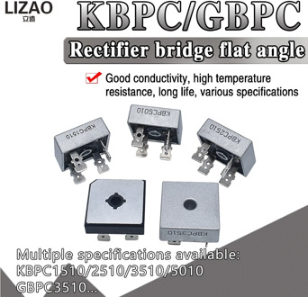 KBPC5010 KBPC3510 Rectifier bridge pile KBPC1010/1510/2510/610 GBPC3510 Diode Bridge Rectifier 50A1000V