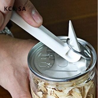 KCASA 13 cm multifunctionele Plastic Eenvoudige L Vorm ABS Plastic Tin Can Flesopener Voor Keuken gebruik koken Tool