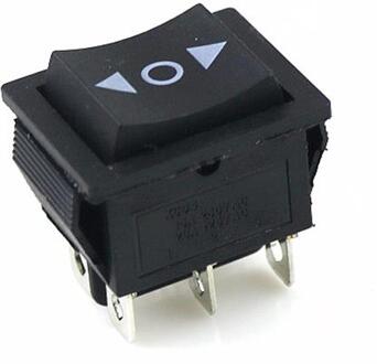 KCD4 1 Pcs Black Rocker Switch Schakelaar On-Off-On 3 Positie 6 Pins Geen Verlichting 16A 250VAC/ 20A 125VAC Trigonometric sign