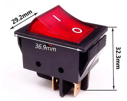 KCD4-201 on off on on 30A/250V 16A/250V heavy duty 4 pin t85 rocker switch with light 12V 24V 110V 220V 380V