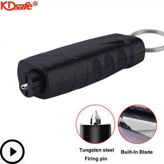 KDsafe Portable Mini Safety Hammer Auto Glass Emergency Car Window Breaker Cutter Life-Saving Rescue Hand Tool with Keychain