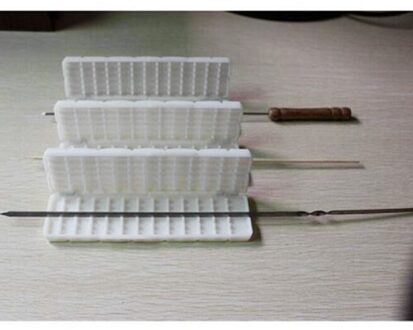 Kebab Camping Bedienen Pp Accessoires Outdoor Bbq Quick Spiesjes Maker Multi Functie Party Picknick Barbecue Vlees String Gereedschappen