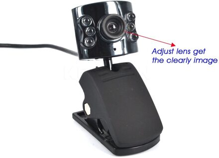 Kebidu 30 Mega Pixel Usb 6 Led Licht Dimmer Camera Webcam + Mic 30 M Hd Webcam Met Microfoon Voor pc Laptop