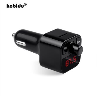 Kebidu Auto Bluetooth Fm-zender Modulator 3.1A Dual Usb-poorten Car Charger MP3 Speler Draadloze Audio Receiver Handenvrij Kit