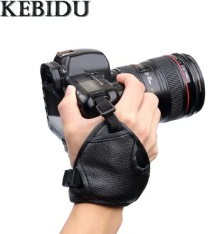 Kebidu Camera Hand Pu Lederen Polsband Grip Zachte Hand Voor Canon Sony Slr/Dslr Camera Voor Nikon D7100 d5500 D5300 D3300 D610