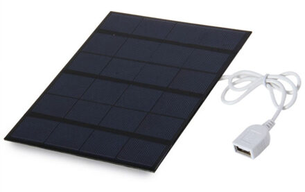 Kebidu Draagbare Dual USB Zonnepaneel Battery Charger 5V 3.6W 500mA voor Bank Voeding met LED licht Fasion Travelling