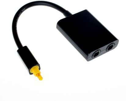 Kebidu Mini Usb Digitale Toslink Optical Fiber Audio 1 Naar 2 Vrouwelijke Splitter Adapter Micro Usb Kabel Accessoire Audio & video Kabel zwart