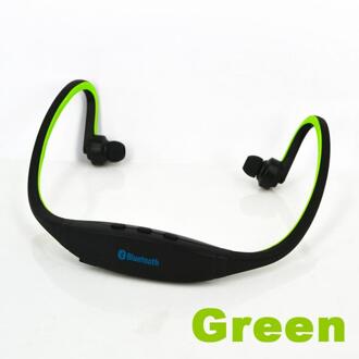 Kebidu S9 Sport Bluetooth Koptelefoon Draadloze handsfree Auriculares Hoofdtelefoon Headset Ondersteuning Voor xiaomi Huawei groen