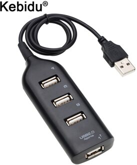 Kebidu Sigarettenaansteker 4 Poorten Usb Auto Lading Auto Accessoires Splitter Auto Hub Adapter Voor Pc Laptop Computer wit