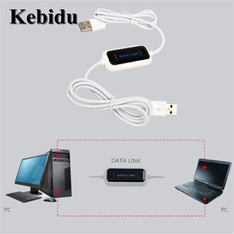 Kebidu USB PC Naar PC Online Delen Sync Link Netto Direct Data File Transfer Bridge LED Kabel Kopiëren tussen 2 Computer