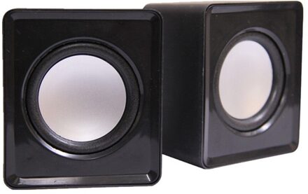 Kebidu Usb Wired Mini Speaker Computer Speakers Bass Stereo Muziekspeler Subwoofer Sound Box Voor Pc Telefoons zwart