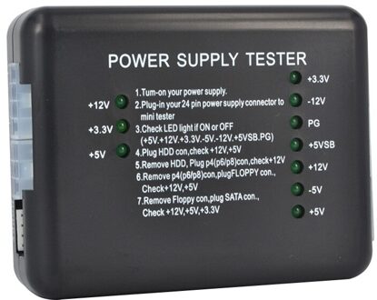 Kebidu Wereldwijd Voeding LED 20/24 Pin voor PSU ATX SATA HDD Tester Checker Meter PC Compute