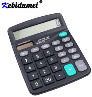 Kebidumei 12 Cijfers Solar Calculator 2 in 1 Aangedreven Elektronische Rekenmachine Kantoor Rekenmachine Commerciële Tool Batterij of Solar