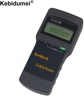 Kebidumei Draagbare SC8108 Lcd Draadloze Netwerk Tester Meter & Lan Telefoon Kabel Tester & Meter Met Lcd-scherm RJ45
