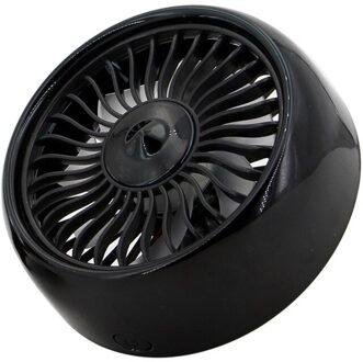 Kebidumei Elektrische Auto Fan Usb Mini Fan Multi-Functie Auto Air Koeler Ventilator Met Kleurrijke Led Voor Luchtuitlaat center Console BlackFor Air Outlet