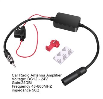 Kebidumei Fm Am Antenne Booster Auto Automobiel Radio Signaal Versterker Voorruit Mount Antenne Antennes Voor Auto 12V