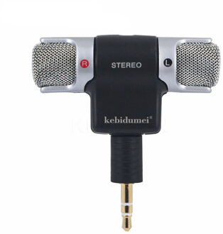 KEBIDUMEI Mini Mic Digitale Stereo Microfoon Digitale Mic adapter 3.5mm Jack voor PC Laptop Notebook Draagbare