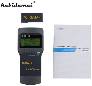 Kebidumei SC8108 Draagbare LCD Draadloze Netwerk Tester Meter & LAN Telefoon Kabel Tester & Meter Met Lcd-scherm RJ45