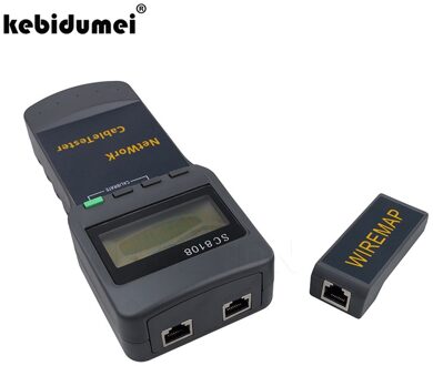 Kebidumei SC8108 LCD Digitale PC Data Netwerk Tester Multifunctionele Draadloze CAT5 RJ45 LAN Telefoon Meter Lengte Kabel Tester Meter