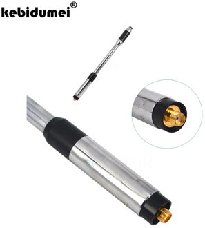 Kebidumei SMA-Vrouwelijke RH770 Dual Band Antenne 144 MHz/430 MHz Handheld Telescopische Radio Antenne voor BAOFEN