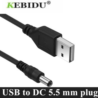 Kebidumei USB 5 V Lader power Kabel USB naar DC 5.5mm plug/jack USB Power Kabel Voor MP3 /MP4 Speler